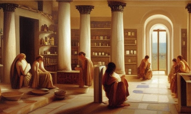 Alte griechische Apotheke